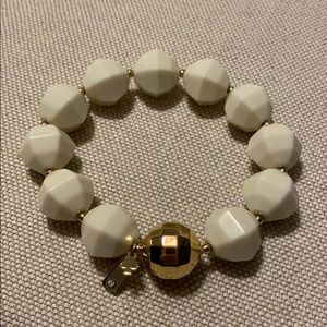 Kate Spade Chunky Off white stretch bracelet